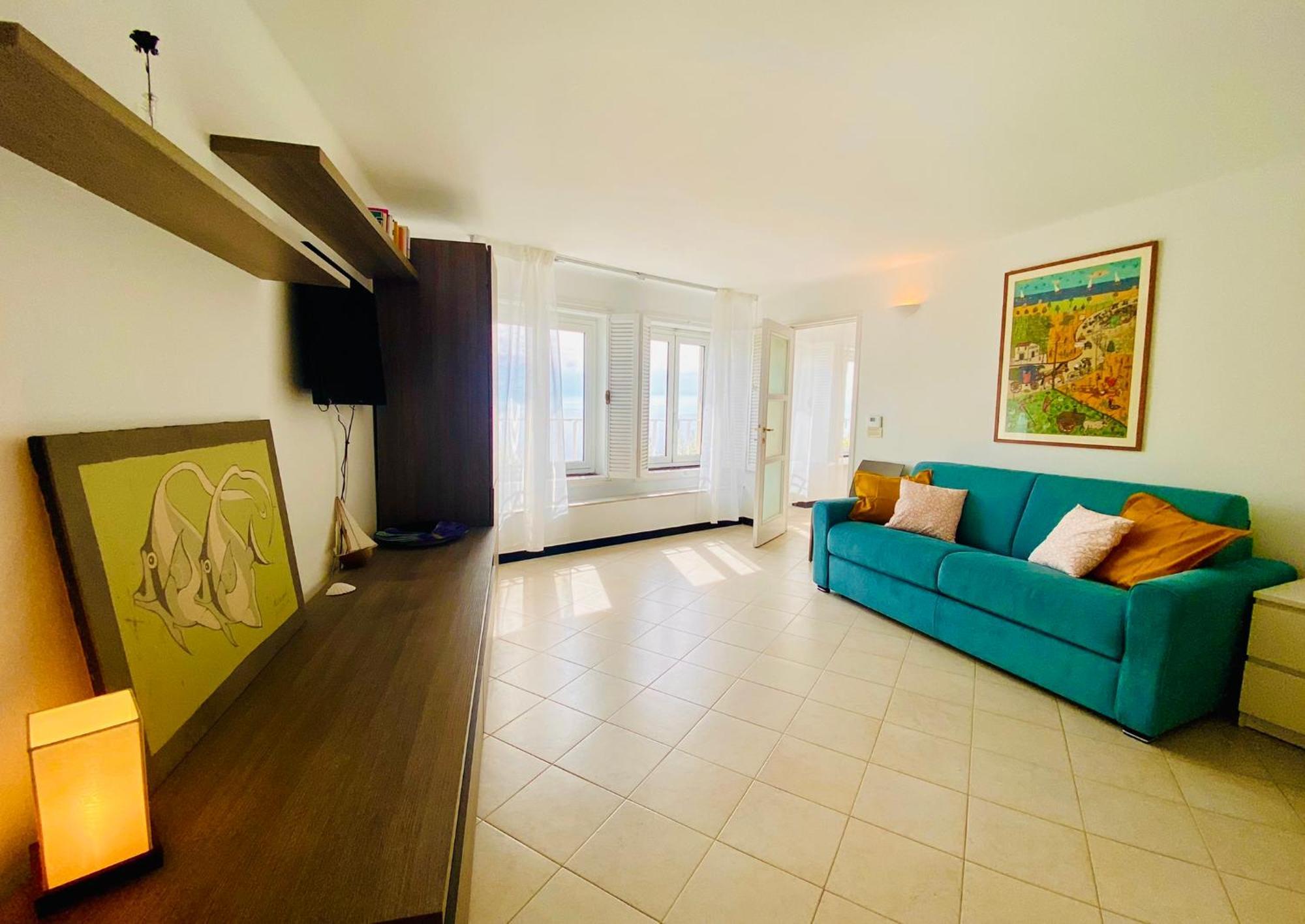 Beautiful Flat With Terrace And Sea View - Free Parking Appartement Gênes